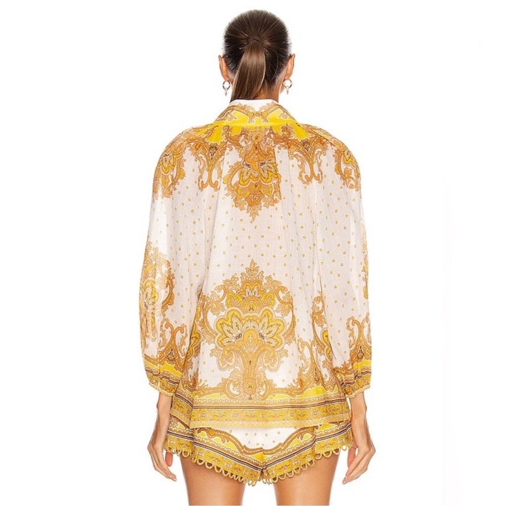 ZIMMERMANN Bells Paisley Blouse Size Zimmermann 0 - Picture 2 of 8